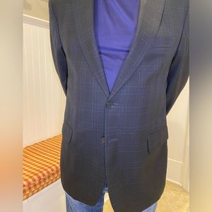 Tartan Style Tailored Suit Jacket